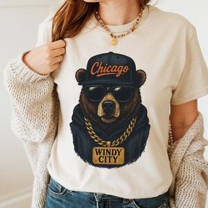 Retro Chicago Football Tshirt